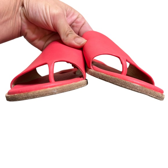 Eileen Fisher Edge Slide Sandals in Watermelon Size 5 - Picture 7 of 8